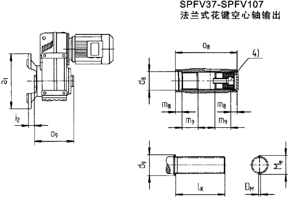 SPFV37-SPFV107mʽISݔʽbγߴ