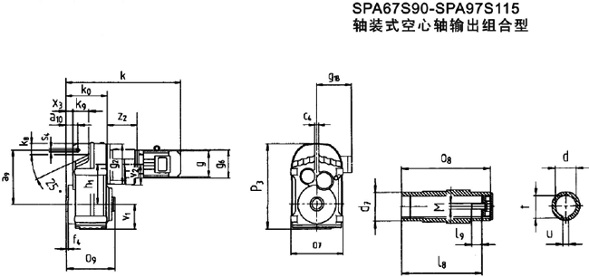 SPA67S90-SPA97S115SbʽSݔMͰbγߴ